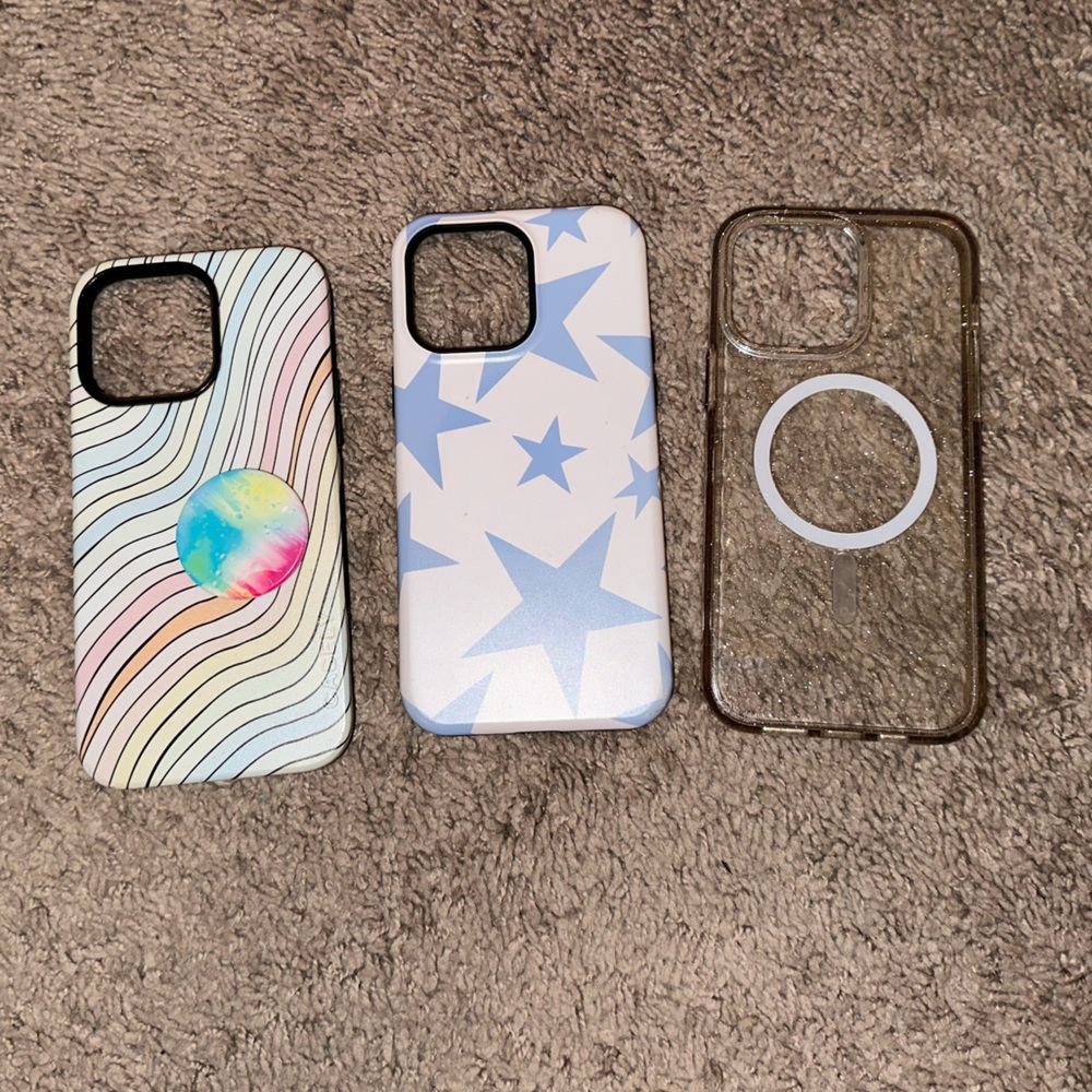 iphone 14 pro max casely phone cases. right two are mag safe.